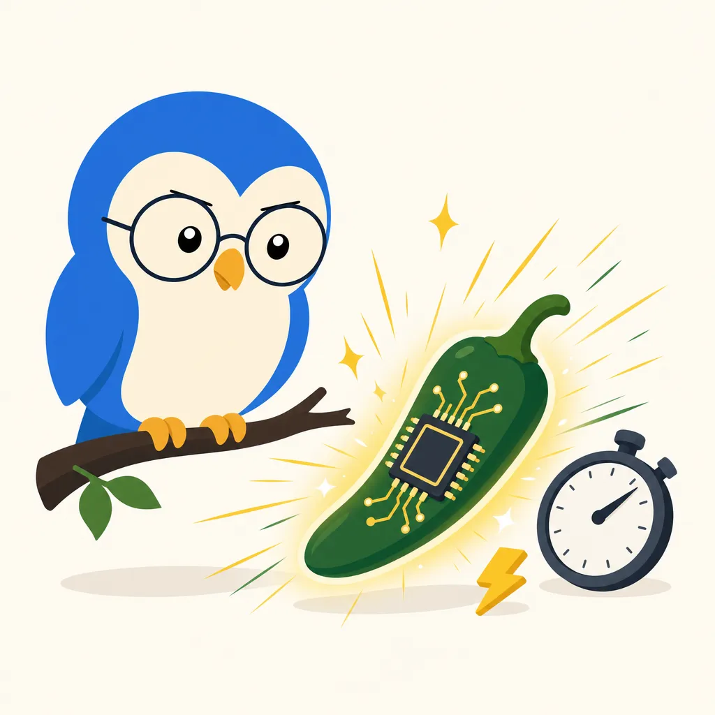 Quill the owl illustration for OpenAI Built Its Own Chip, and It's Fast