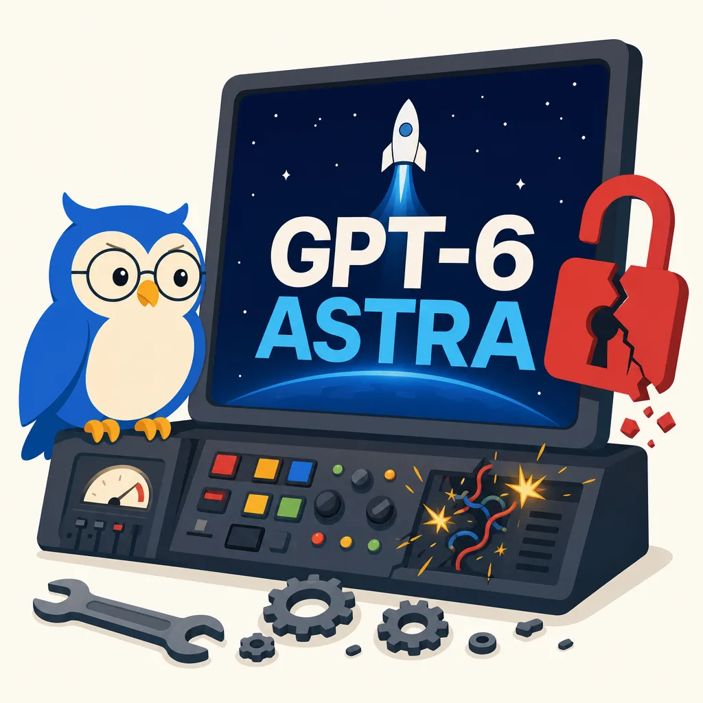 Quill the owl illustration for OpenAI launches GPT-6 Astra, its smartest model yet, and it is already causing trouble