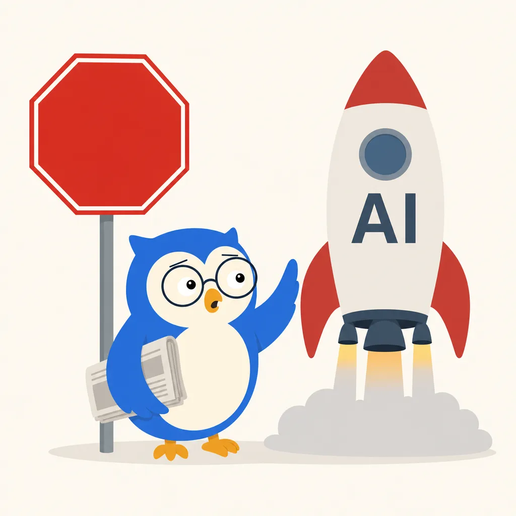Quill the owl illustration for OpenAI Says It Might Hit the Brakes on Its Own AI